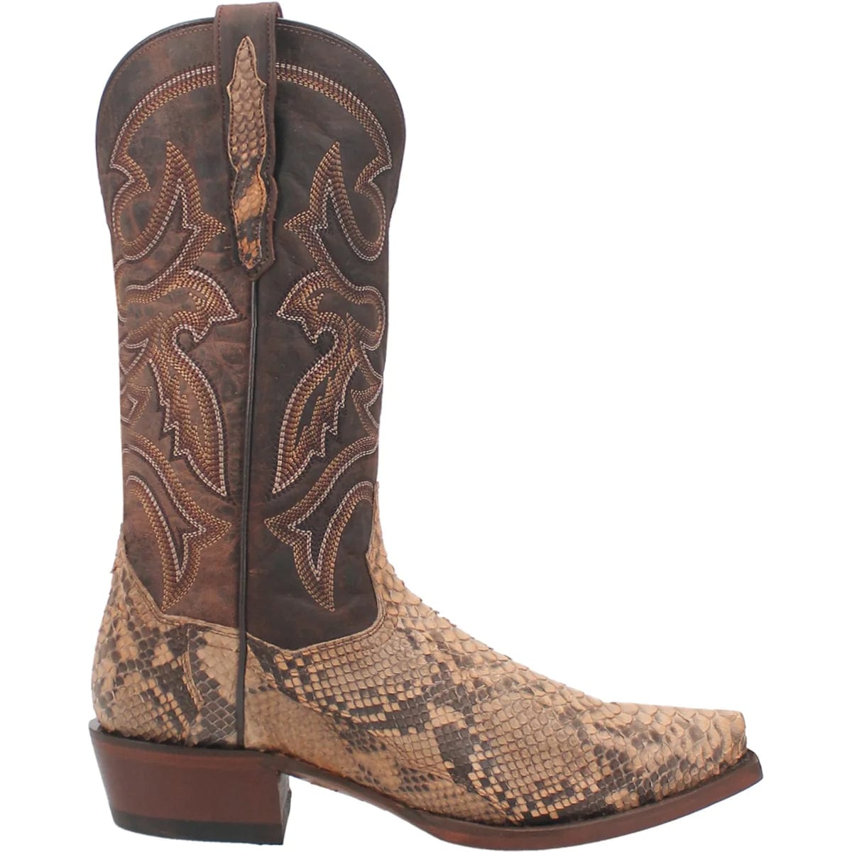 Dan post snakeskin cowboy top boots