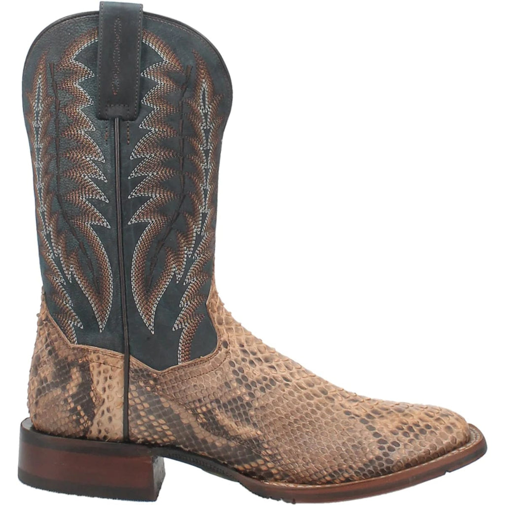 Dan Post Boots Dan Post Men's Templeton Python Beige Square Toe Exotic Western Boots DP4183