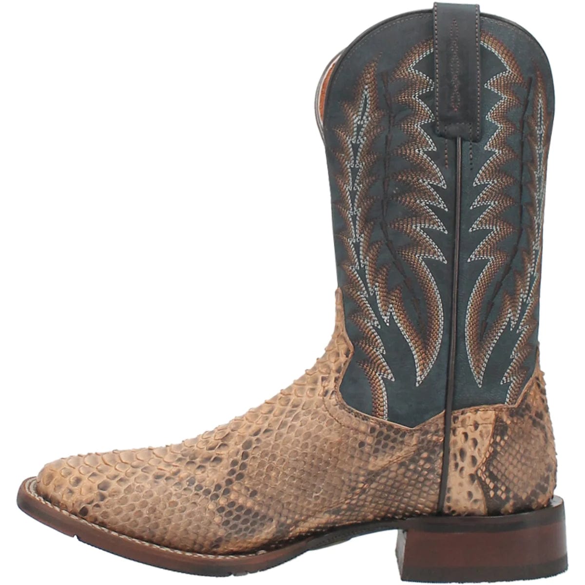 Dan Post Boots Dan Post Men's Templeton Python Beige Square Toe Exotic Western Boots DP4183