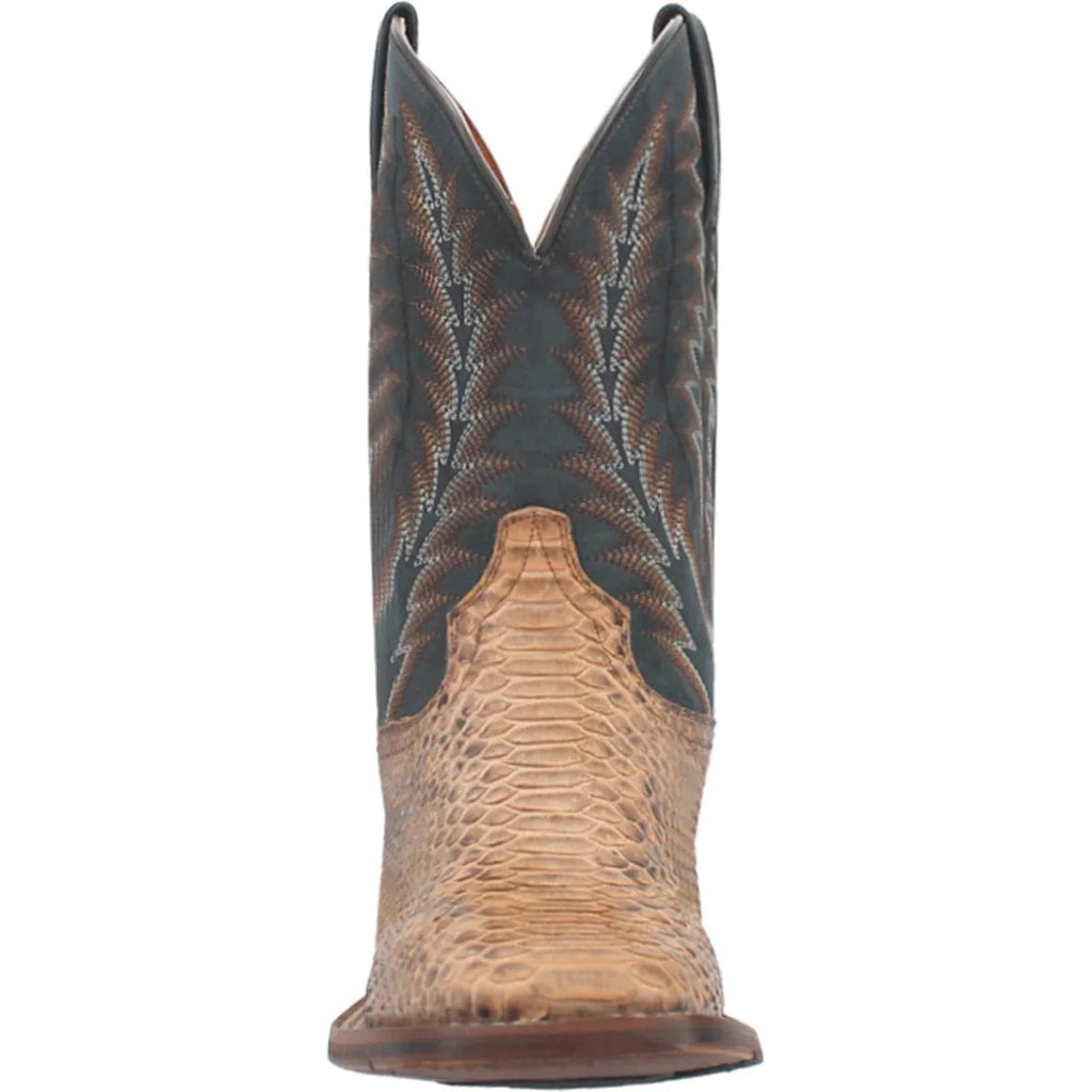 Dan Post Boots Dan Post Men's Templeton Python Beige Square Toe Exotic Western Boots DP4183