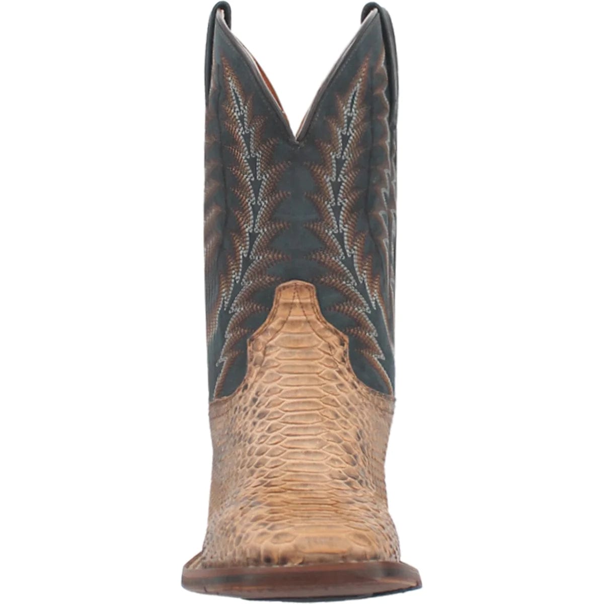 Dan Post Boots Dan Post Men's Templeton Python Beige Square Toe Exotic Western Boots DP4183