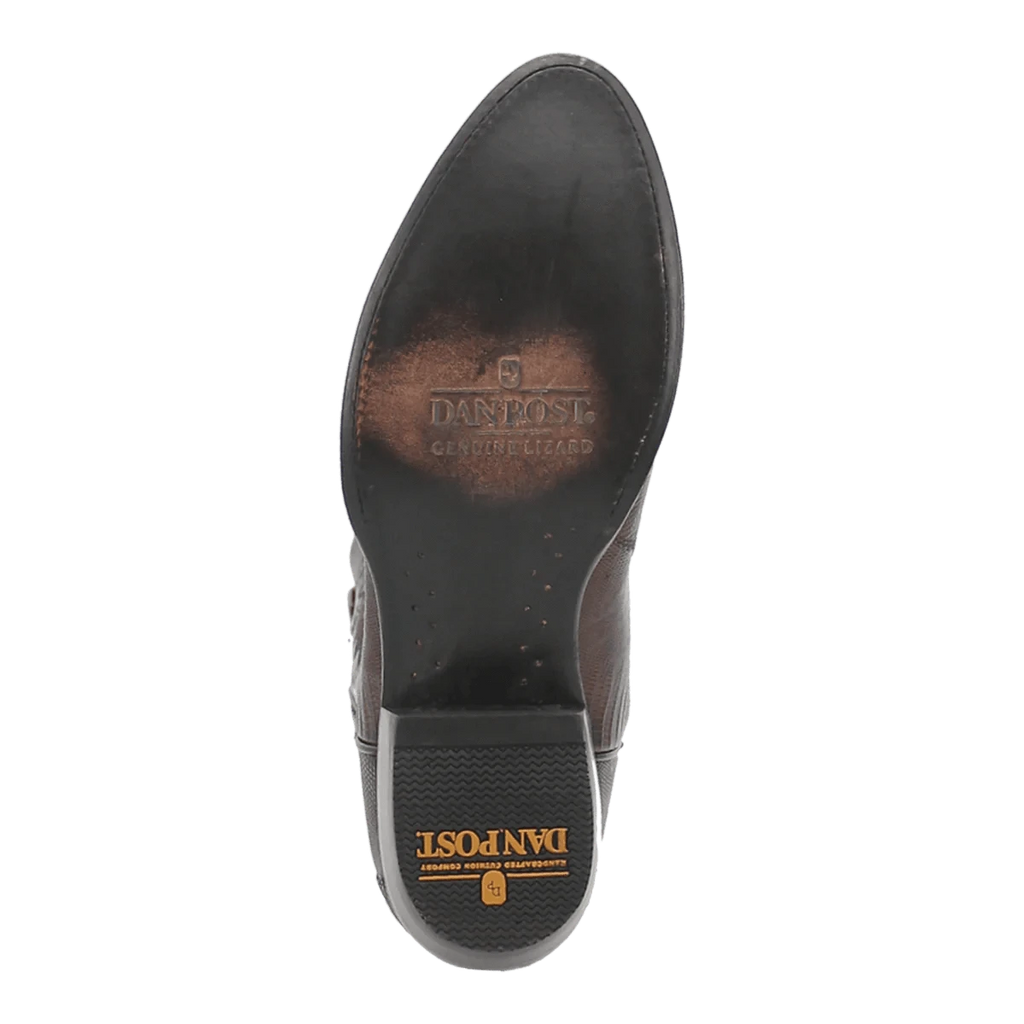 DAN POST Boots Dan Post Men's Winston Tan Lizard Exotic Western Boot DP3051R