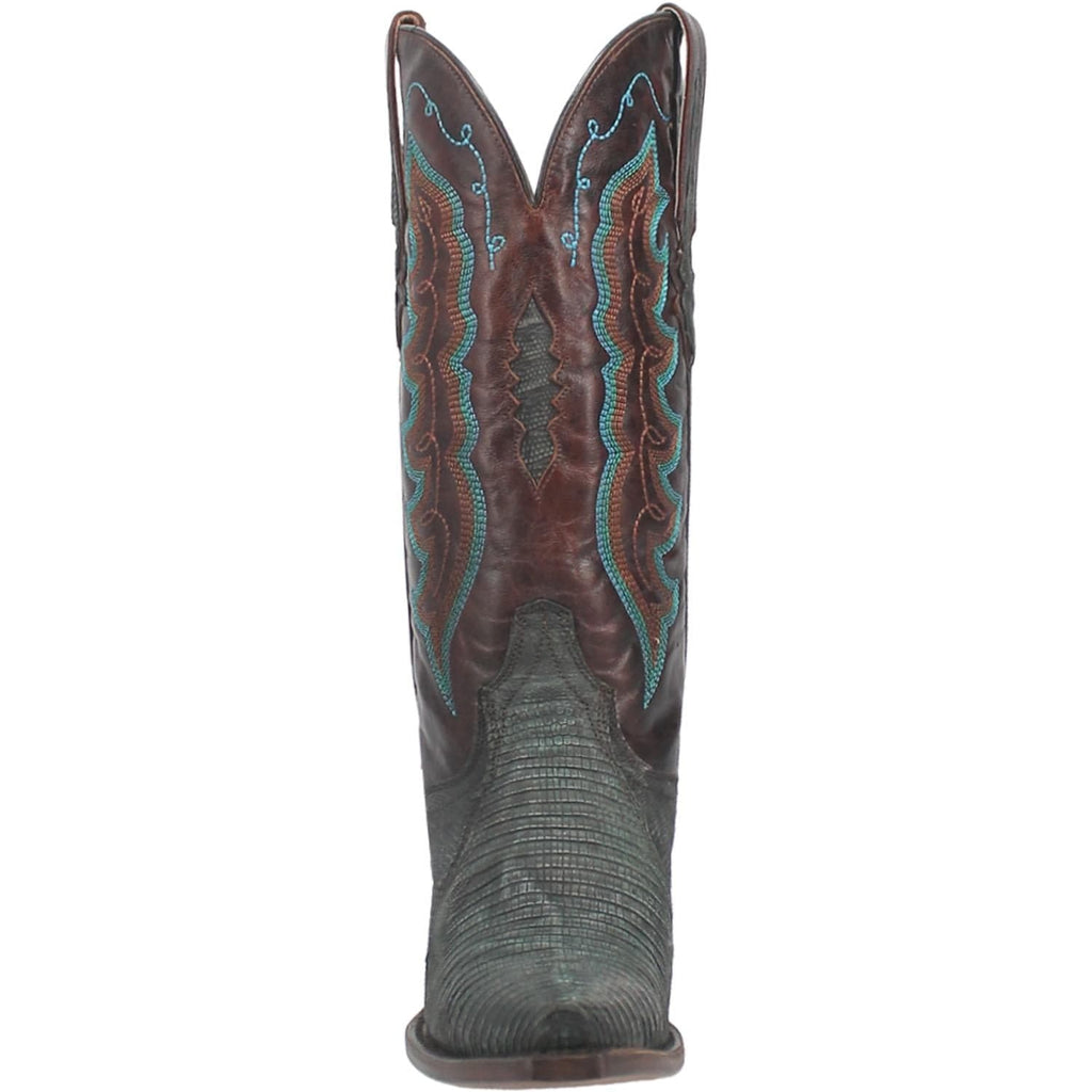 DAN POST Boots Dan Post Women's Drifter Turquoise/Brown Snip Toe Exotic Western Boots DP3007