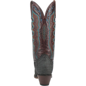DAN POST Boots Dan Post Women's Drifter Turquoise/Brown Snip Toe Exotic Western Boots DP3007