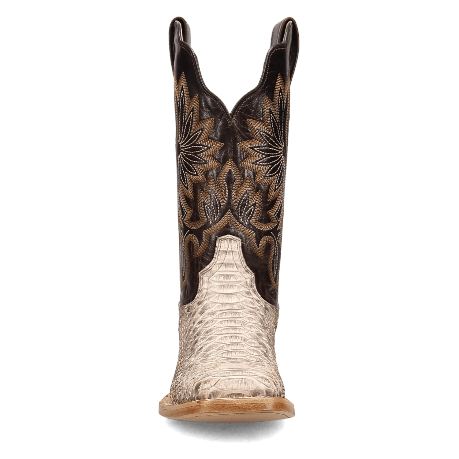 DAN POST Boots Dan Post Women's Natural/Chocolate Amara Python Exotic Boots DP5282
