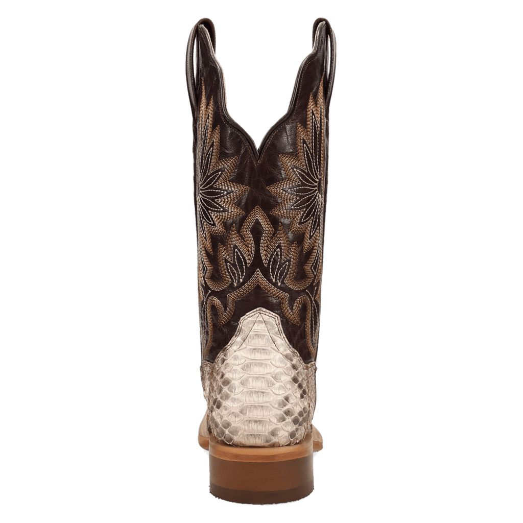 DAN POST Boots Dan Post Women's Natural/Chocolate Amara Python Exotic Boots DP5282