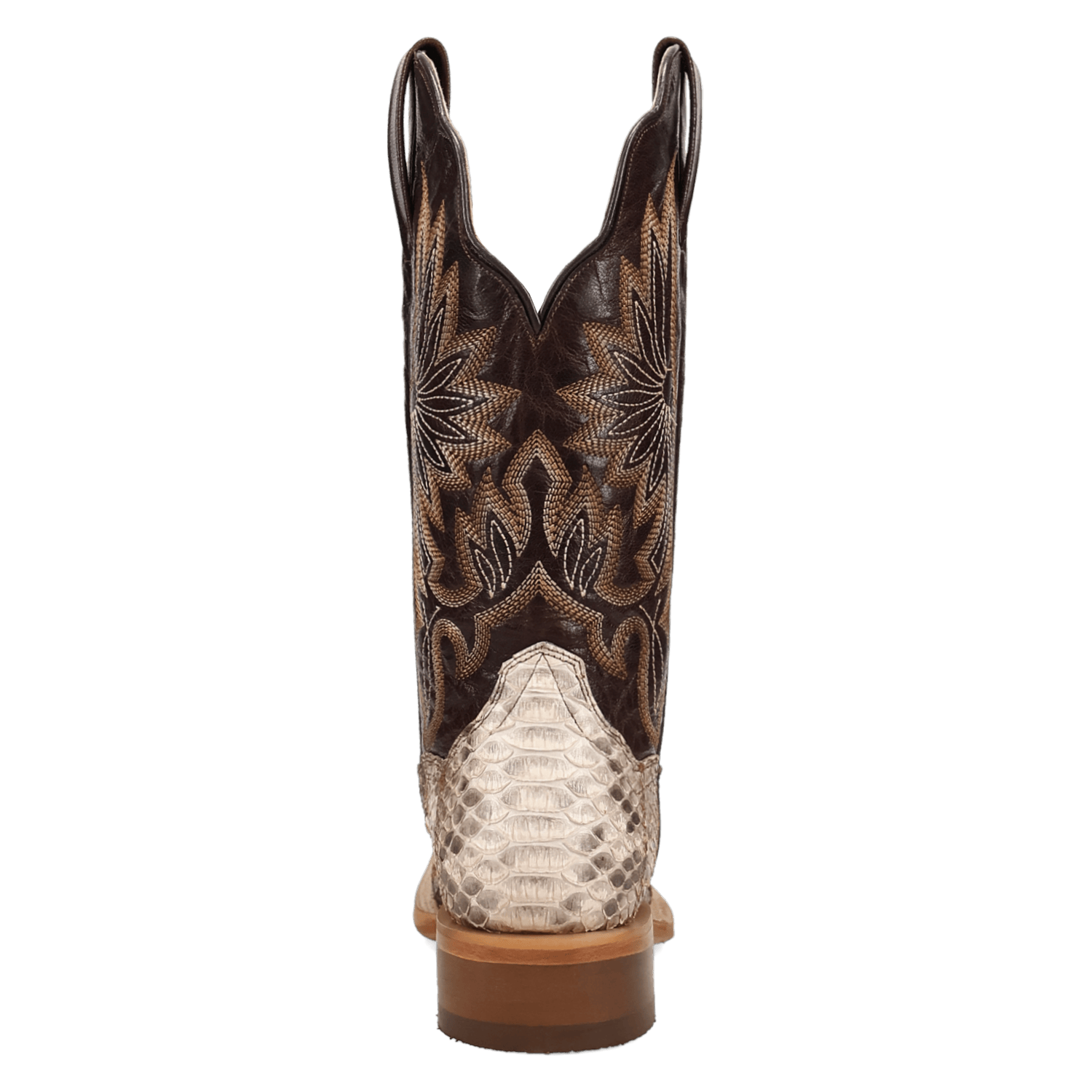 DAN POST Boots Dan Post Women's Natural/Chocolate Amara Python Exotic Boots DP5282