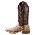 DAN POST Boots Dan Post Women's Natural/Chocolate Amara Python Exotic Boots DP5282