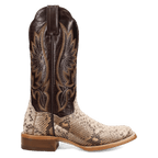 DAN POST Boots Dan Post Women's Natural/Chocolate Amara Python Exotic Boots DP5282