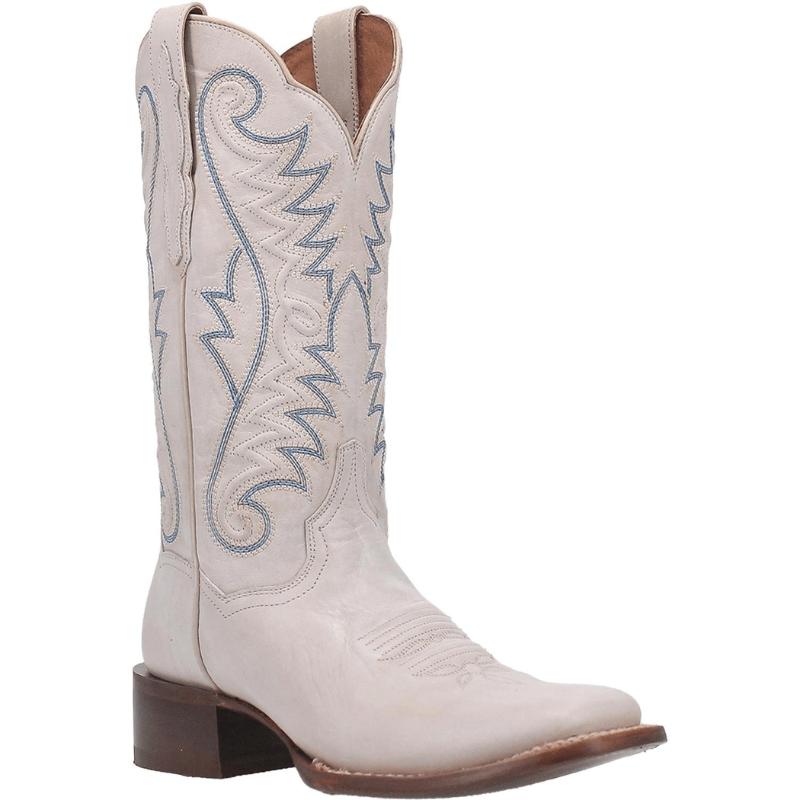 DAN POST Boots Dan Post Women's Sugar White Square Toe Leather Cowgirl Boots DP4999
