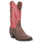DAN POST Boots Dan Post Women's Tamra Brown/Pink Square Toe Western Boots DP4098