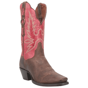 DAN POST Boots Dan Post Women's Tamra Brown/Pink Square Toe Western Boots DP4098