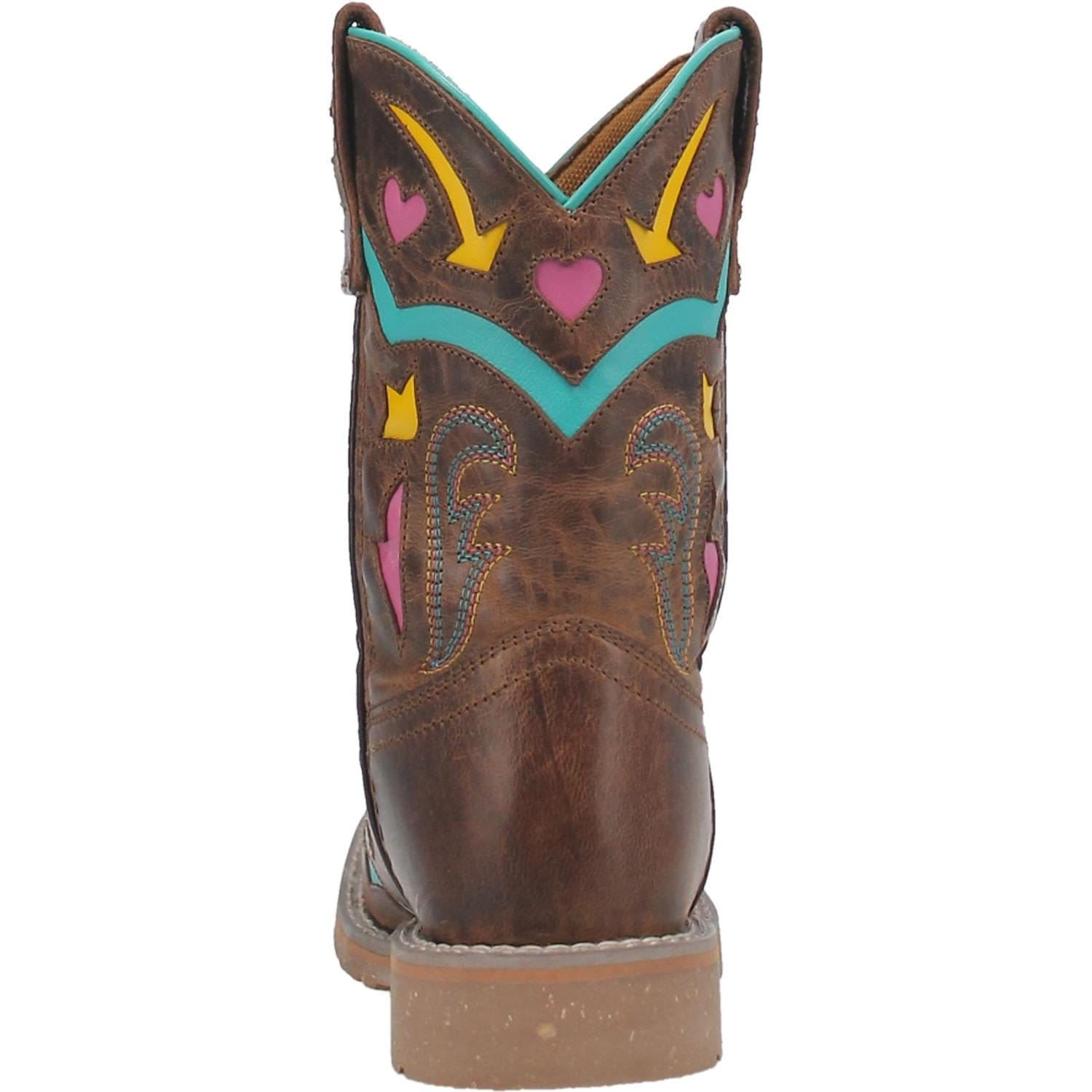 Dan Post Kid's Seneca Brown Square Toe Western Boots DPC2919
