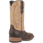 Dan Post Boots Laredo Women's Delaney Dark Brown/Bone Square Toe Western Boots 5946