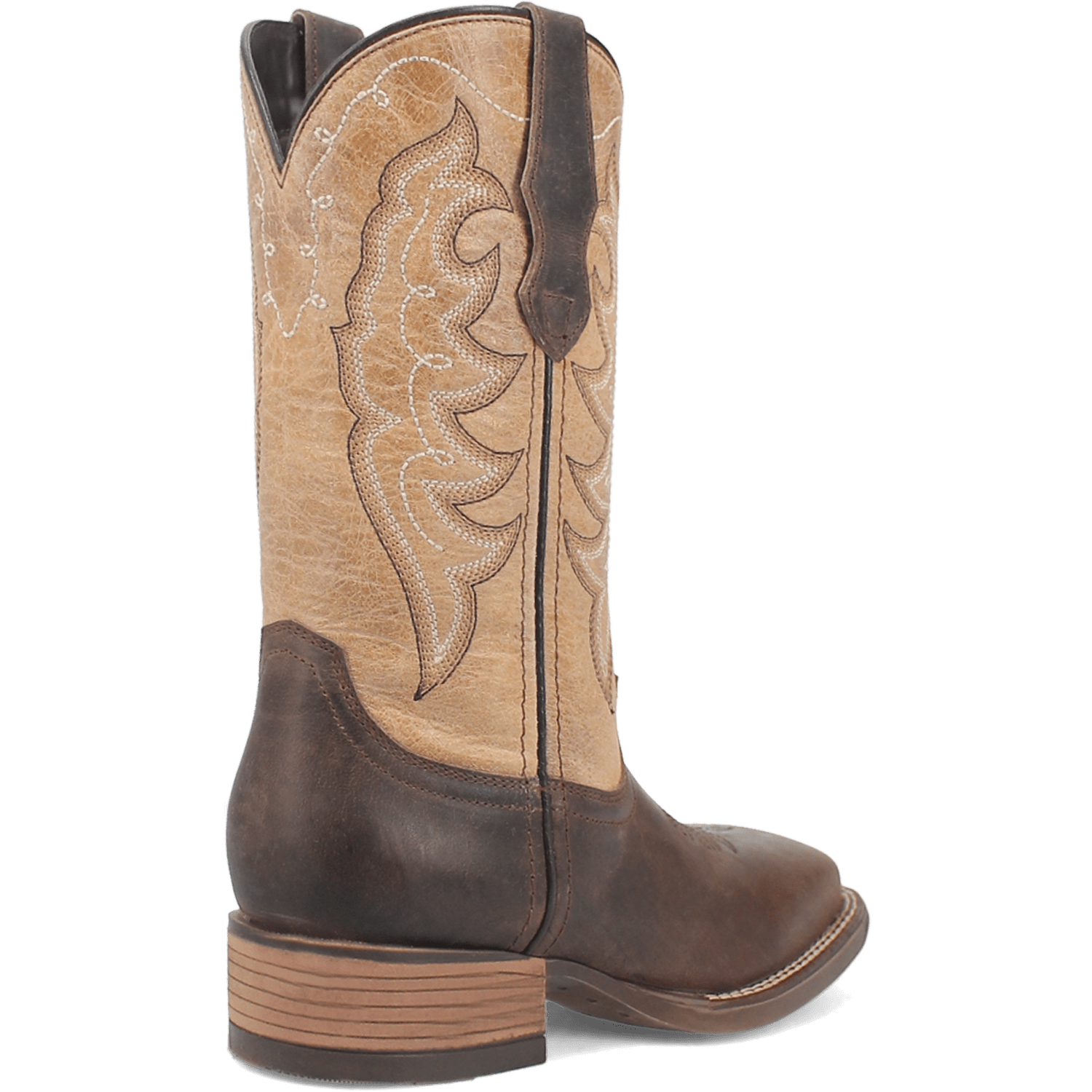Dan Post Boots Laredo Women's Delaney Dark Brown/Bone Square Toe Western Boots 5946