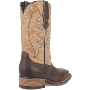 Dan Post Boots Laredo Women's Delaney Dark Brown/Bone Square Toe Western Boots 5946