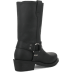 DINGO Boots Dingo Men's Dean Black Leather Harness Boot DI19057