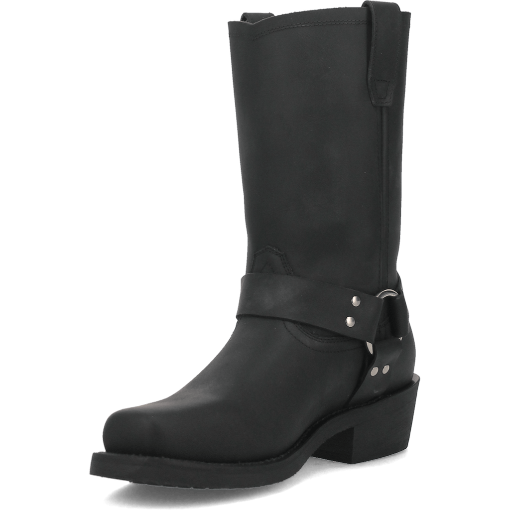 DINGO Boots Dingo Men's Dean Black Leather Harness Boot DI19057