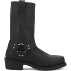 DINGO Boots Dingo Men's Dean Black Leather Harness Boot DI19057