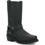 DINGO Boots Dingo Men's Dean Black Leather Harness Boot DI19057