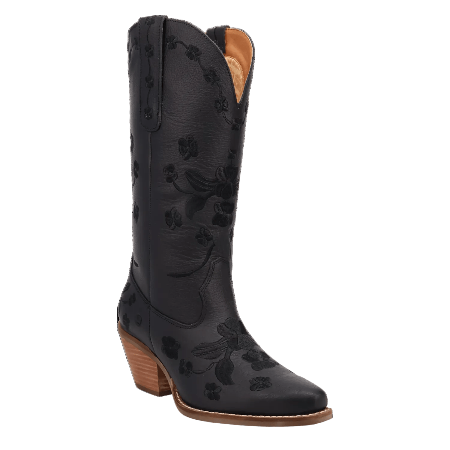 DINGO Boots Dingo Women's Black Love Bug Floral Embroidery Western Boot DI2182-BK