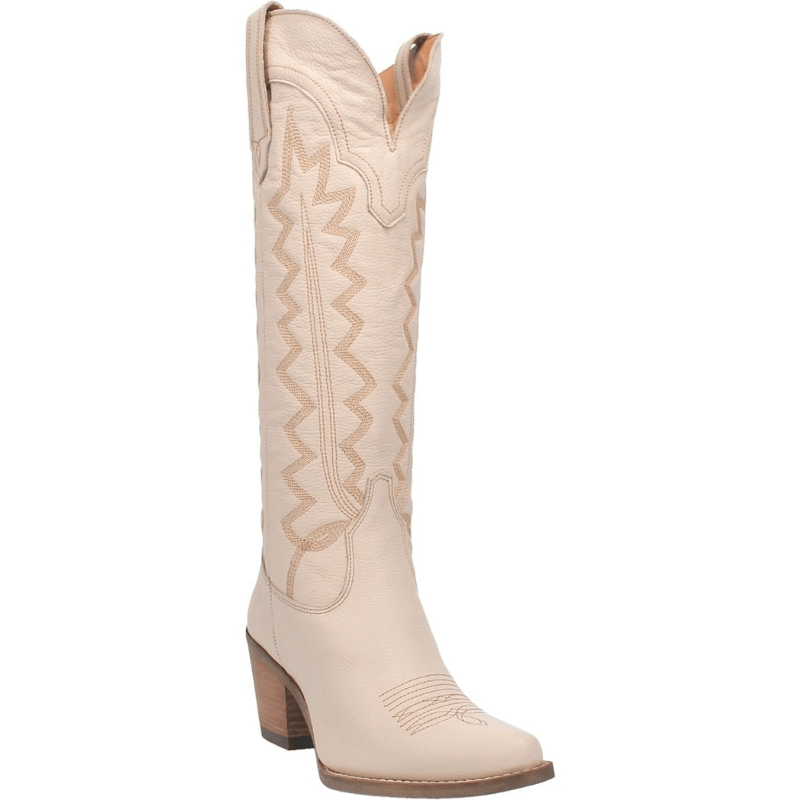 DINGO Boots Dingo Women's High Cotton Sand Leather Cowgirl Boots DI 936