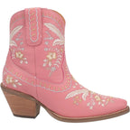 DINGO Boots Dingo Women's #Primrose Pink Floral Ankle Western Booties DI 748
