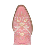 DINGO Boots Dingo Women's #Primrose Pink Floral Ankle Western Booties DI 748