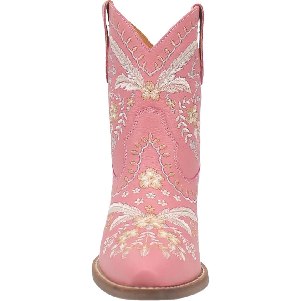 DINGO Boots Dingo Women's #Primrose Pink Floral Ankle Western Booties DI 748