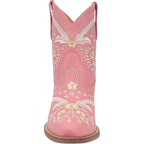 DINGO Boots Dingo Women's #Primrose Pink Floral Ankle Western Booties DI 748