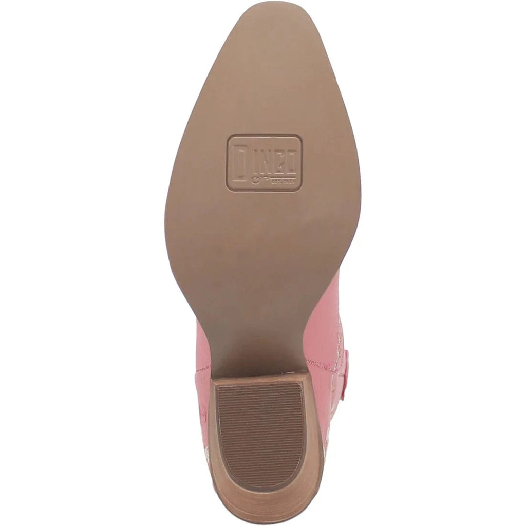 DINGO Boots Dingo Women's #Primrose Pink Floral Ankle Western Booties DI 748