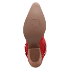 DINGO Boots Dingo Women's Red Lucky Stars Suede Leather Western Boots DI2350-RD