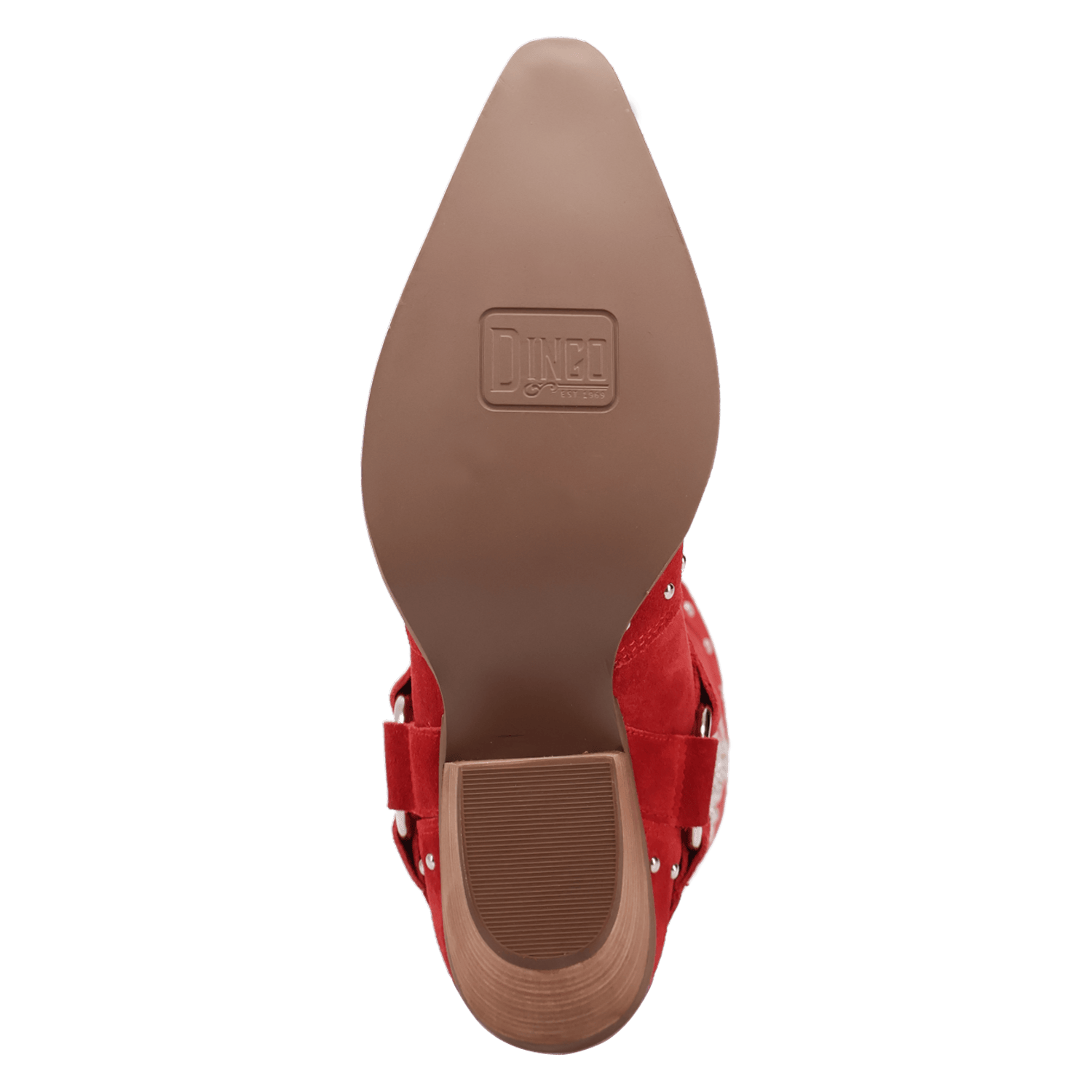 DINGO Boots Dingo Women's Red Lucky Stars Suede Leather Western Boots DI2350-RD
