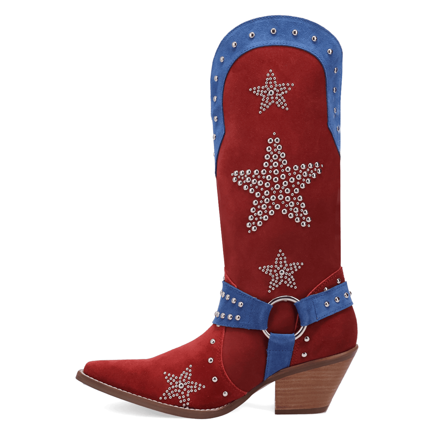 DINGO Boots Dingo Women's RWB Lucky Stars Suede Leather Western Boots DI2350-MU