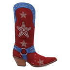 DINGO Boots Dingo Women's RWB Lucky Stars Suede Leather Western Boots DI2350-MU