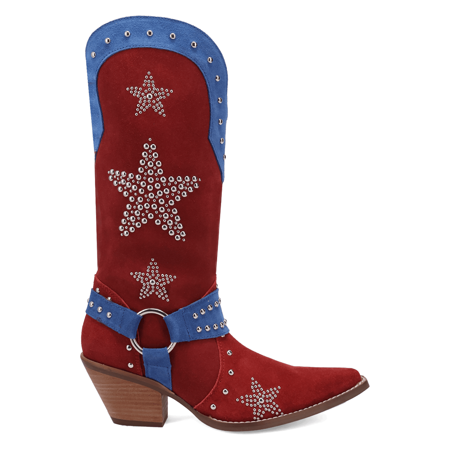 DINGO Boots Dingo Women's RWB Lucky Stars Suede Leather Western Boots DI2350-MU