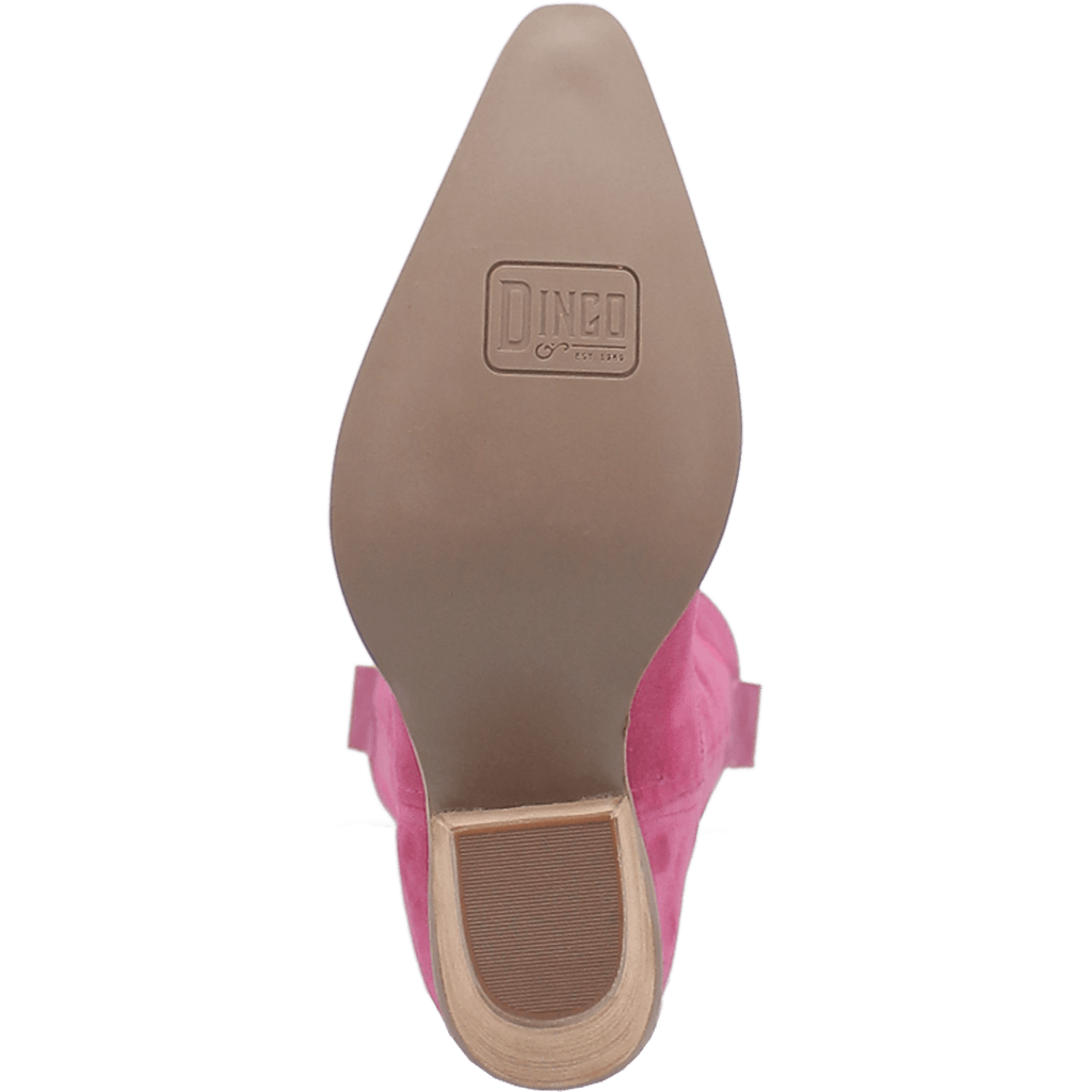 DINGO Boots Dingo Women's Thunder Road Leather Pink Boots DI597
