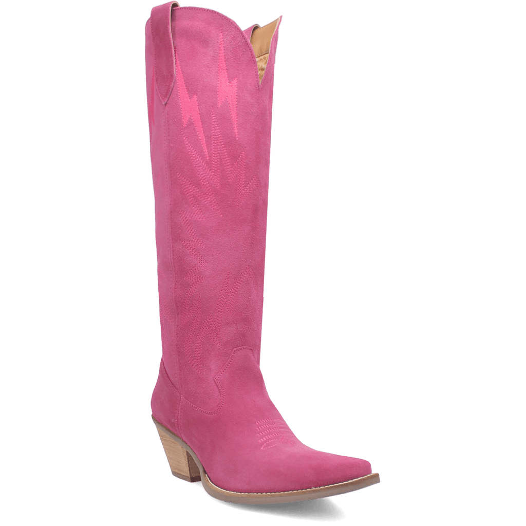 DINGO Boots Dingo Women's Thunder Road Leather Pink Boots DI597