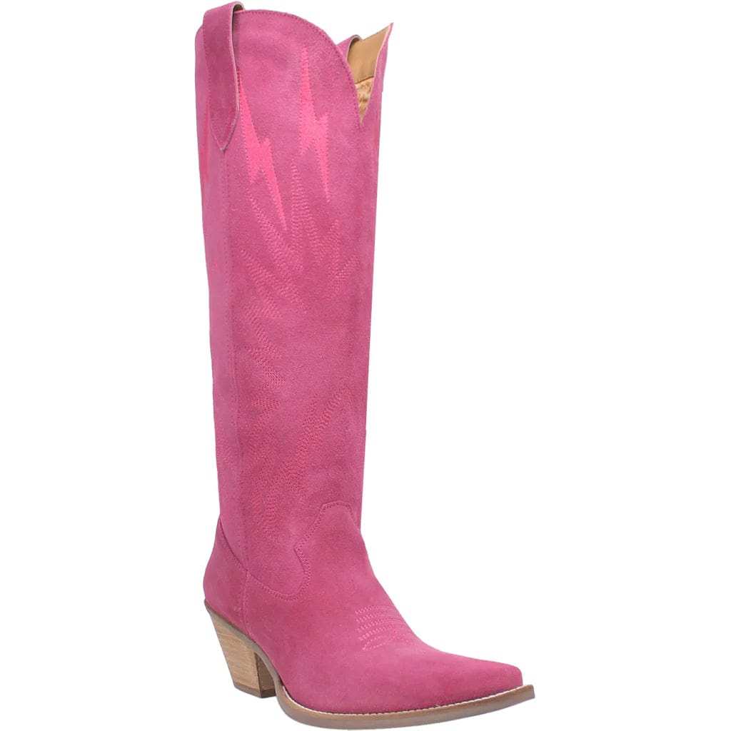 DINGO Boots Dingo Women's Thunder Road Pink Leather Boot DI 597