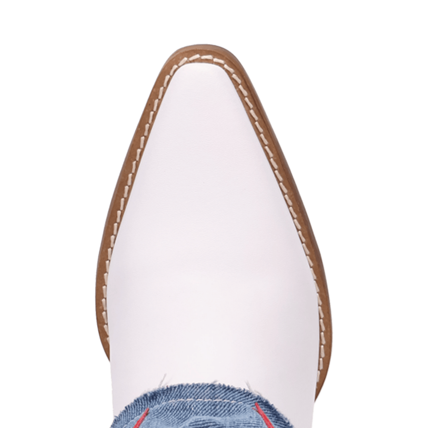 DINGO Boots Dingo Women's White & Denim Glory Days Western Boots DI1776-MU