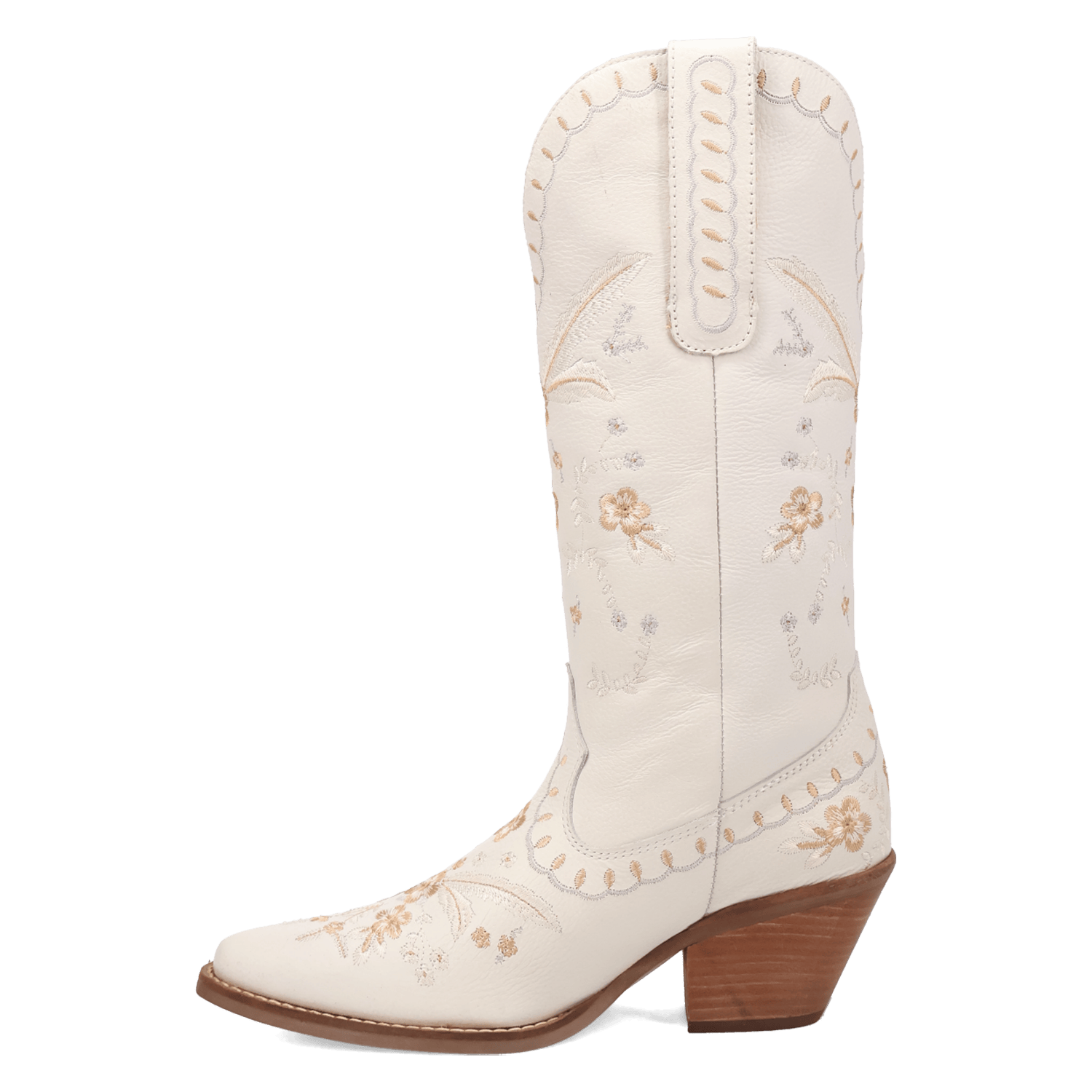 DINGO Boots Dingo Women's White Full Bloom Floral Embroidered Western Boot