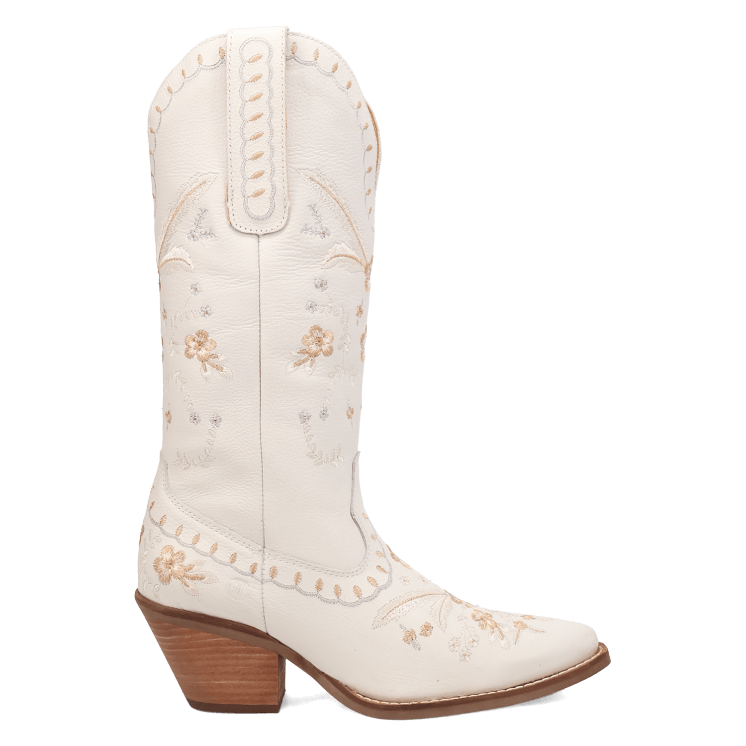 DINGO Boots Dingo Women's White Full Bloom Floral Embroidered Western Boot