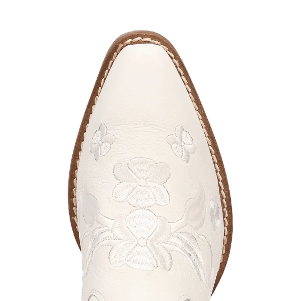 DINGO Boots Dingo Women's White Love Bug Floral Embroidery Western Boot DI2182-WH