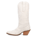 DINGO Boots Dingo Women's White Love Bug Floral Embroidery Western Boot DI2182-WH