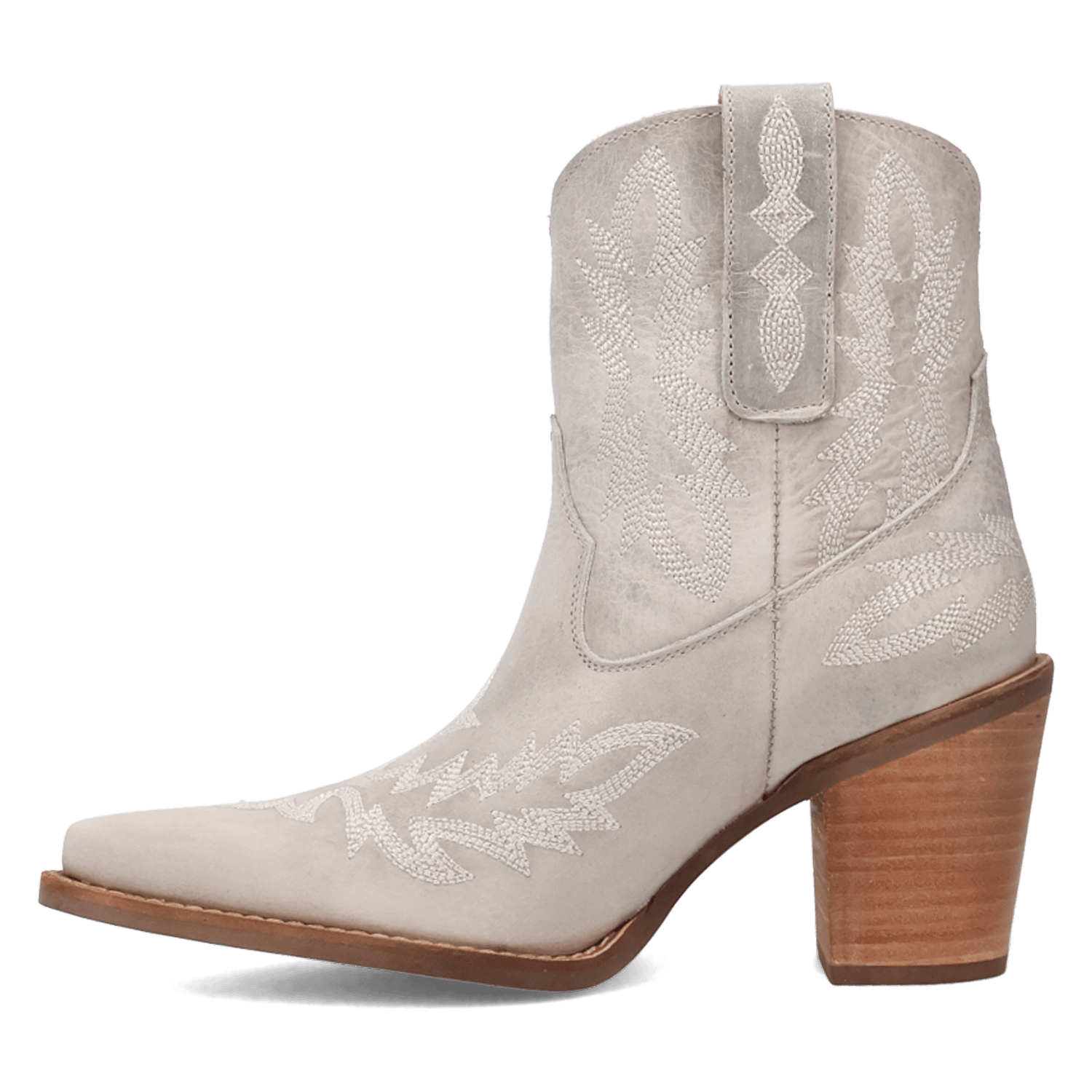 DINGO Boots Dingo Women's White Rocky Top Leather Bootie DI2272-WH
