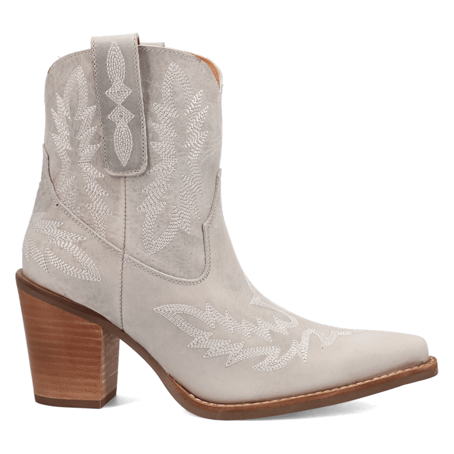 DINGO Boots Dingo Women's White Rocky Top Leather Bootie DI2272-WH