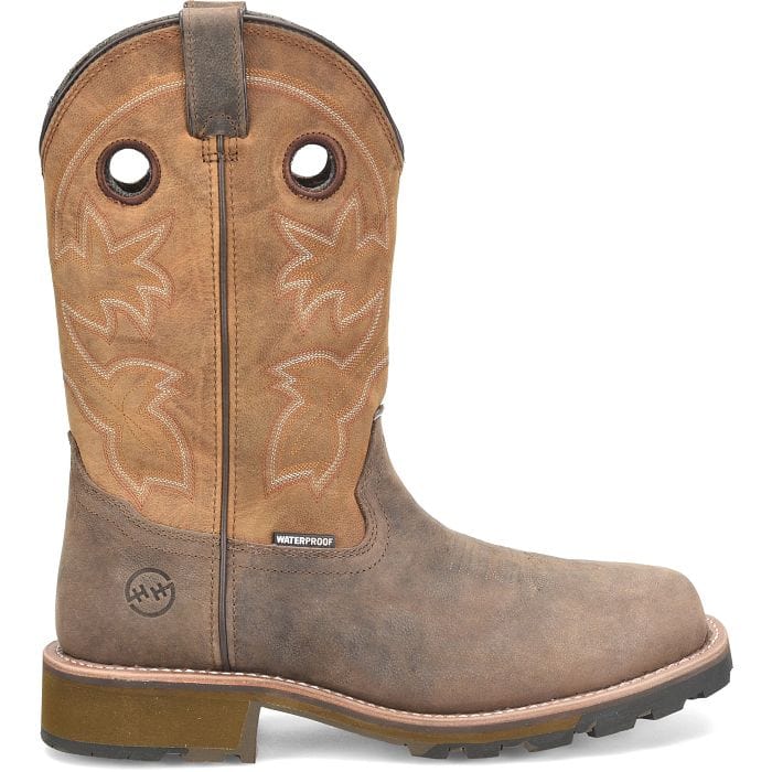 DOUBLE H Boots Double H Men's Abner Waterproof Brown Composite Toe Work Boots DH5353