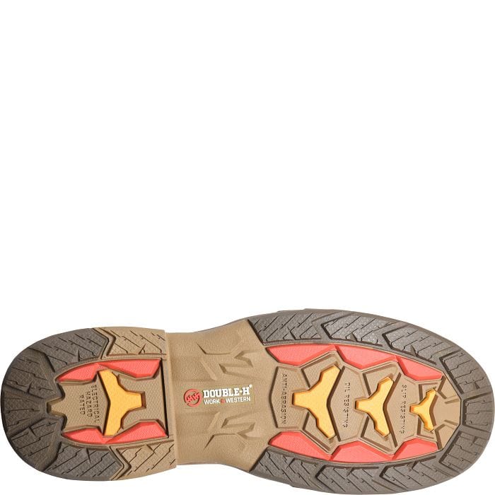 DOUBLE H Boots Double H Men's Apparition Brown Waterproof Composite Toe Work Boots DH5383