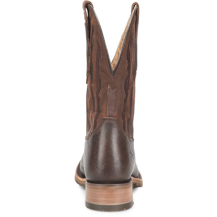 DOUBLE H Boots Double H Men's Beryl Dark Brown Roper Toe Western Boots DH7032