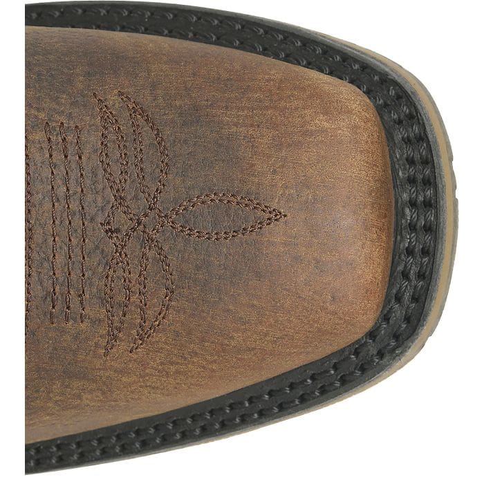 DOUBLE H Boots Double H Men's Brown & Black Laidlaw Western Work Boots DH4678